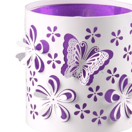 ONLI - Kleine Kinderleuchte TITILLA 1xE14/6W/230V 22 cm violett/weiß