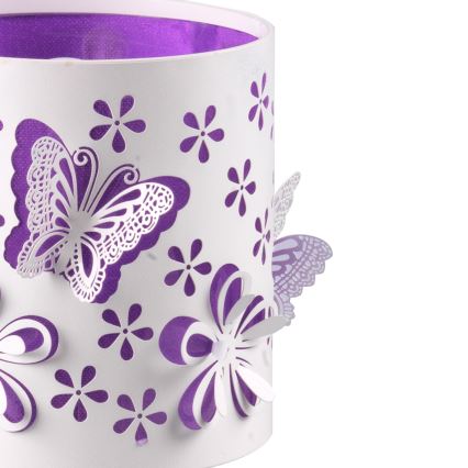 ONLI - Kleine Kinderleuchte TITILLA 1xE14/6W/230V 22 cm violett/weiß