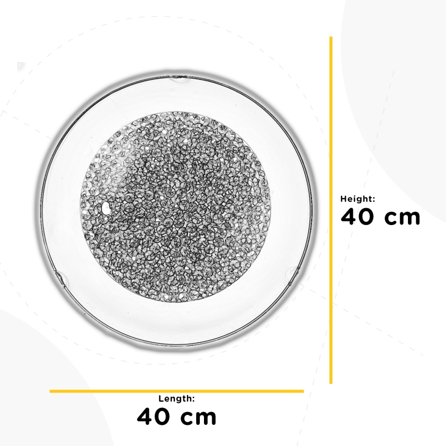 ONLI - LED-Deckenleuchte BRILL LED/18W/230V 4000K d 40 cm