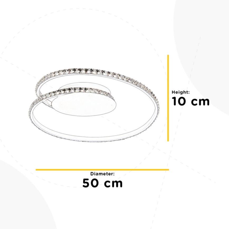ONLI - LED-Deckenleuchte EDEN LED/26W/230V 4500K d 50 cm weiß