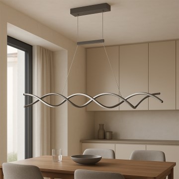 ONLI - LED-Hängeleuchte DNA LED/24W/230V 4000K silbern