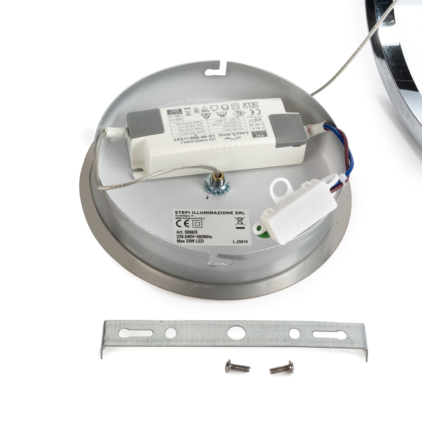 ONLI - LED-Hängeleuchte LOOP LED/40W/230V 4000K glänzendes Chrom