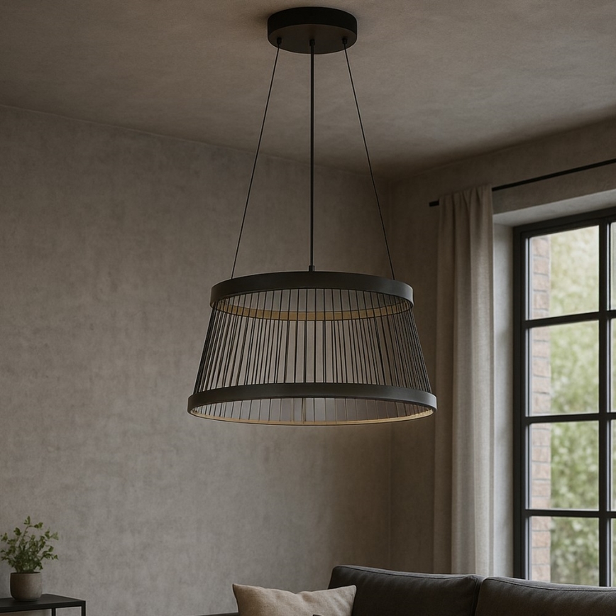 ONLI - LED-Hängeleuchte MATE LED/40W/230V 4000K schwarz