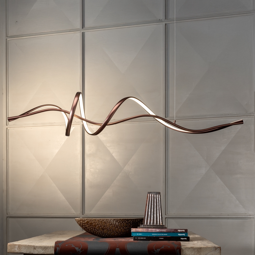 ONLI - LED-Pendelleuchte an Kabel KELLY LED/28W/230V kupferfarben