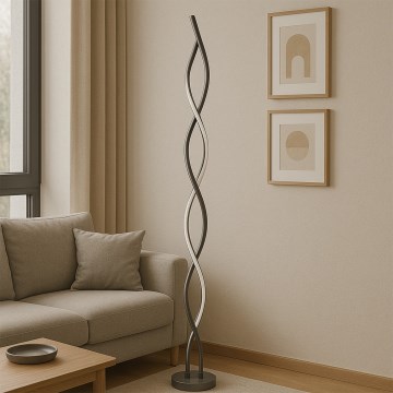 ONLI - LED-Stehleuchte DNA LED/24W/230V 4000K silbern