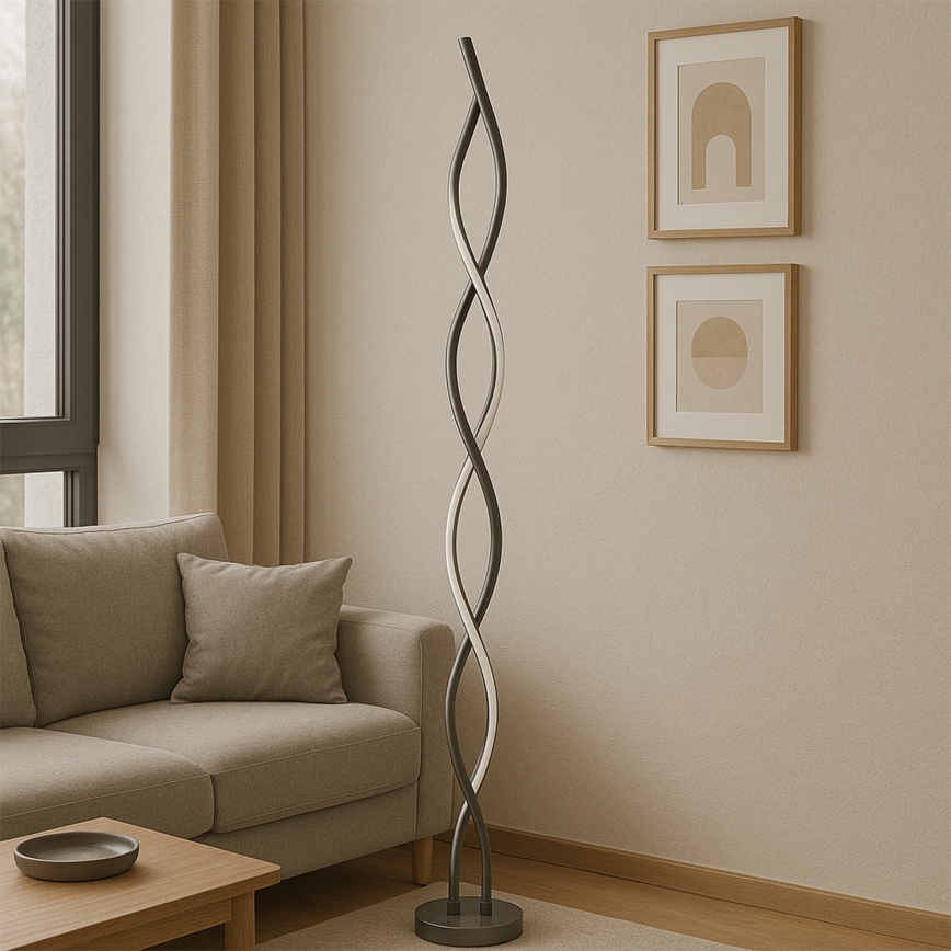 ONLI - LED-Stehleuchte DNA LED/24W/230V 4000K silbern