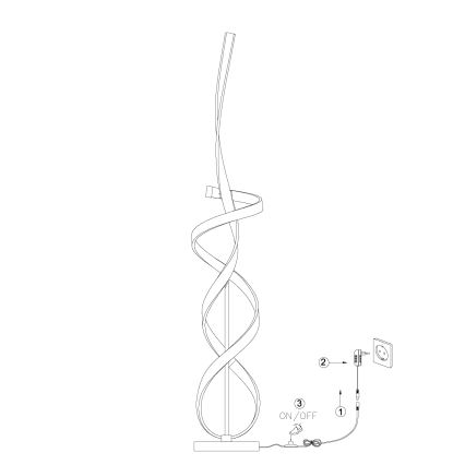 ONLI - LED-Stehleuchte KIRA LED/31W/230V 4000K golden