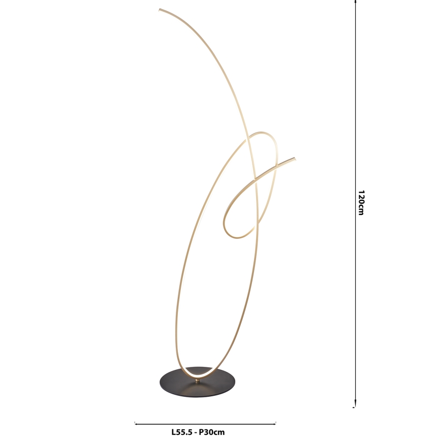 ONLI - LED-Stehleuchte SIGN LED/42W/230V 4000K golden