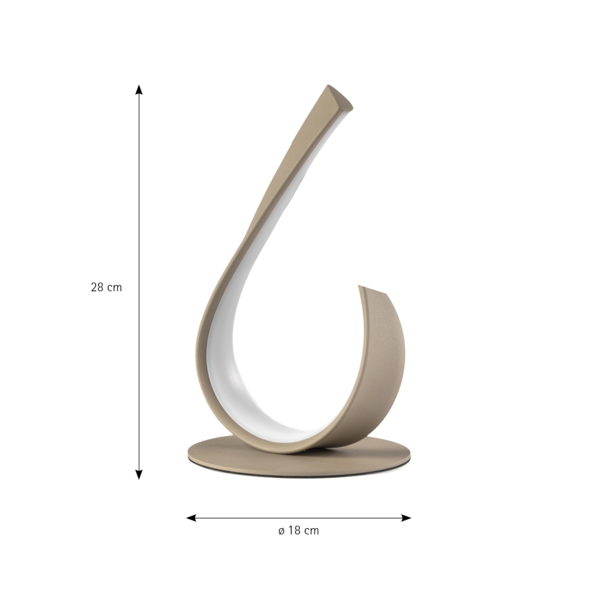 ONLI - LED Tischlampe MATISSE LED/12W/230V 28 cm beige