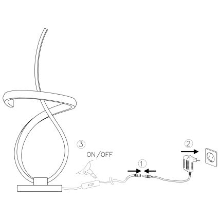 ONLI - LED-Tischleuchte KIRA LED/12W/230V 4000K 38,5 cm golden