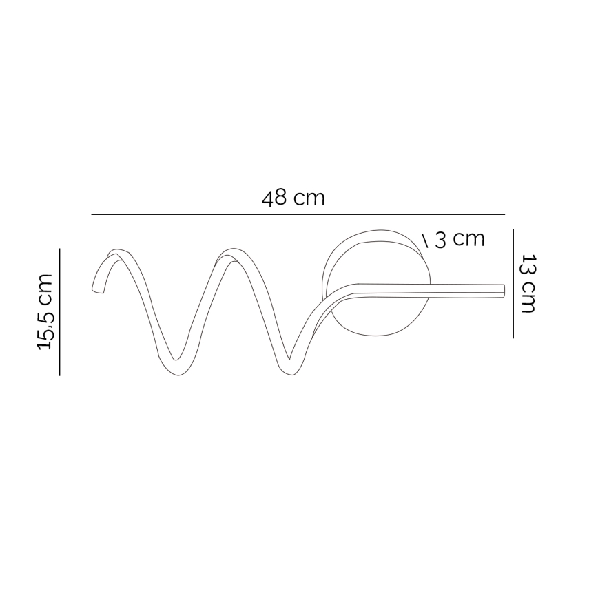 ONLI - LED-Wandleuchte TWIST LED/6W/230V 4000K schwarz