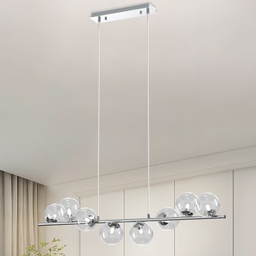 ONLI - Pendelleuchte an Kabel KIMBERLY 8xG9/6W/230V Hochglanzchrom