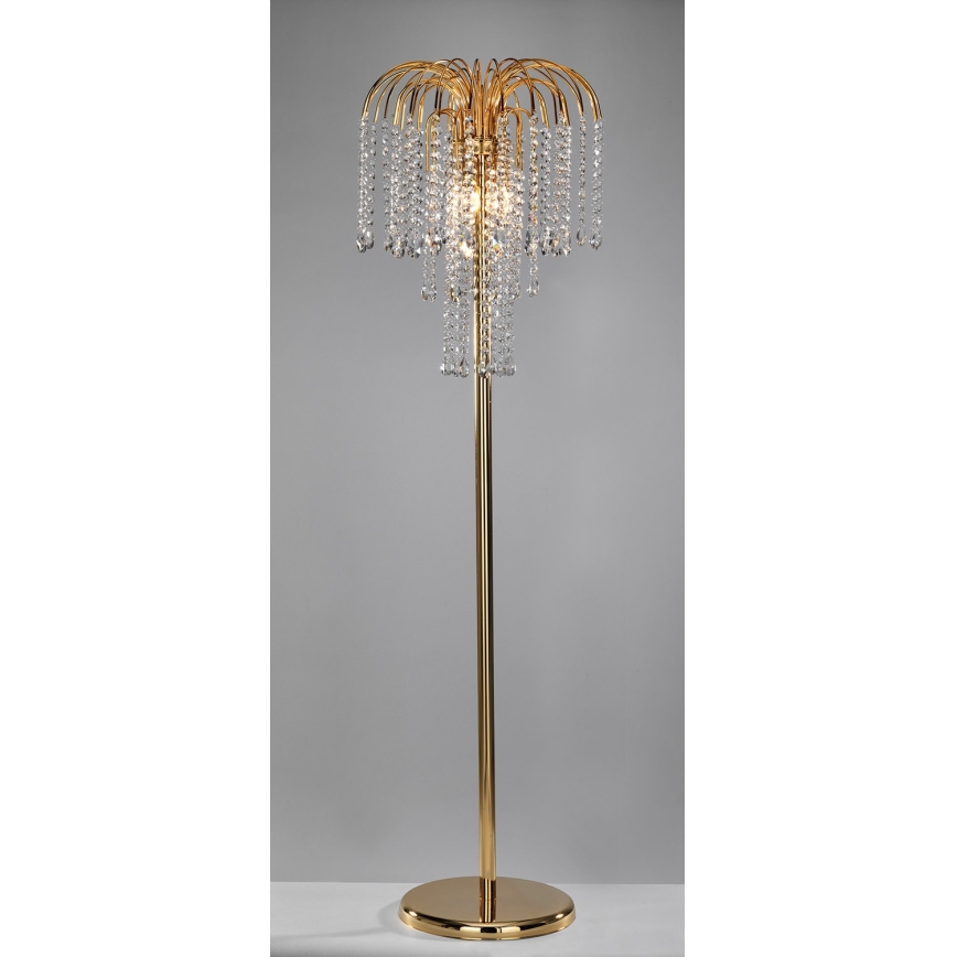 ONLI - Stehlampe PIOGGIA 3xE14/6W/230V goldfarben