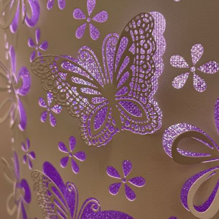 ONLI - Stehleuchte TITILLA 1xE27/22W/230V violett/weiß