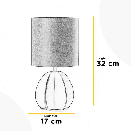 ONLI - Tischlampe CARAMBOLA 1xE14/6W/230V braun