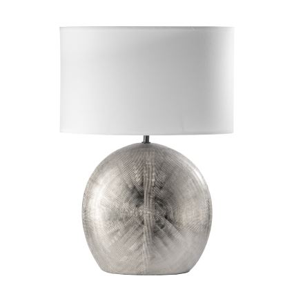 ONLI - Tischlampe CERAMICA 1xE27/15W/230V 51 cm silber/weiß