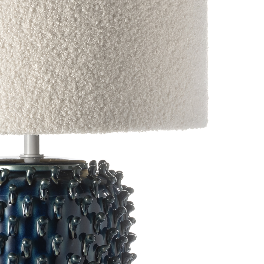 ONLI - Tischlampe CERAMICA 1xE27/15W/230V 57 cm blau/cremefarben