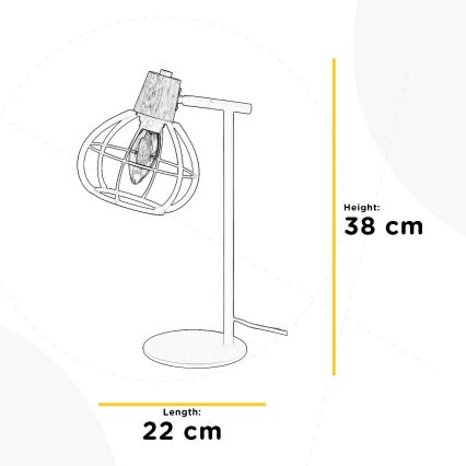 ONLI - Tischlampe GINGER 1xE14/6W/230V