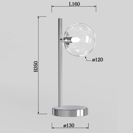ONLI - Tischlampe KIMBERLY 1xG9/6W/230V glänzender Chrom