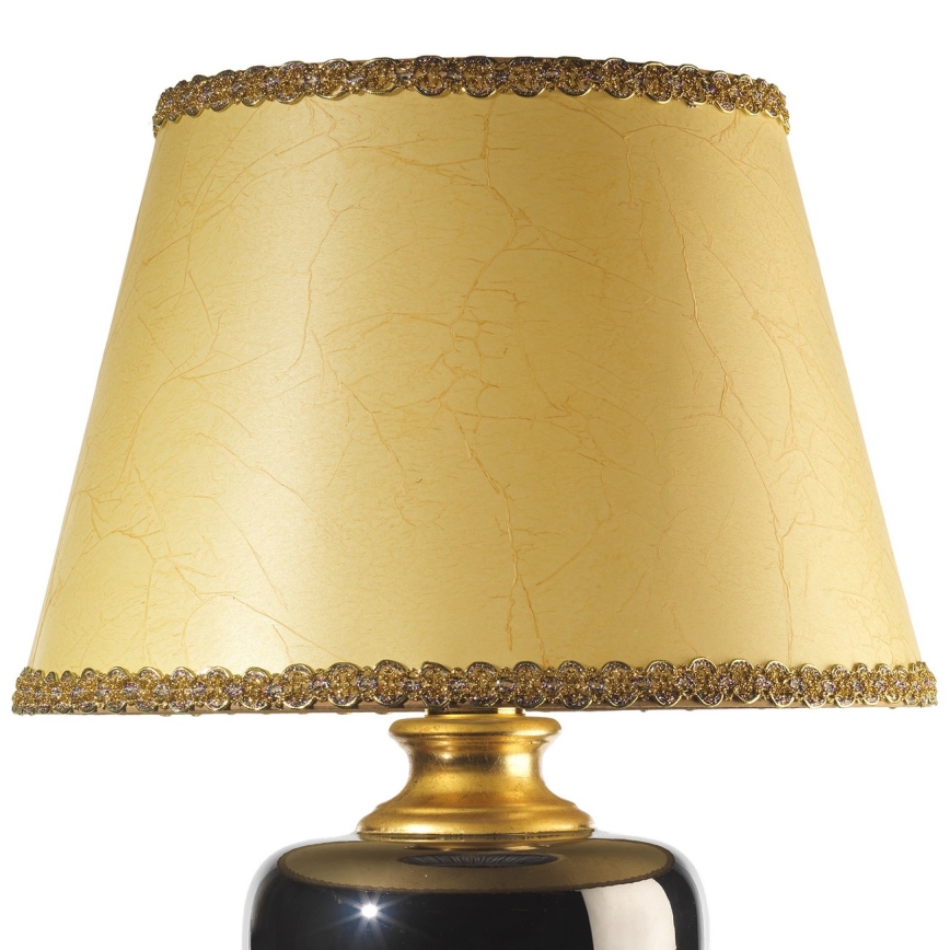 ONLI - Tischlampe MOZART 1xE27/22W/230V schwarz/gold 75 cm