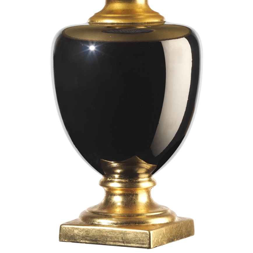 ONLI - Tischlampe MOZART 1xE27/22W/230V schwarz/gold 75 cm