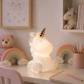 ONLI - Tischlampe PORCELLANA 1xE14/6W/230V 23,5 cm Einhorn