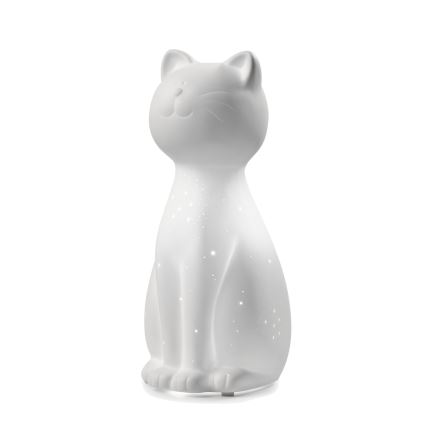 ONLI - Tischlampe PORCELLANA 1xE14/6W/230V 27,2 cm Katze