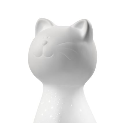ONLI - Tischlampe PORCELLANA 1xE14/6W/230V 27,2 cm Katze