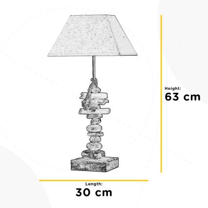 ONLI - Tischlampe SEREGON 1xE27/22W/230V 63 cm