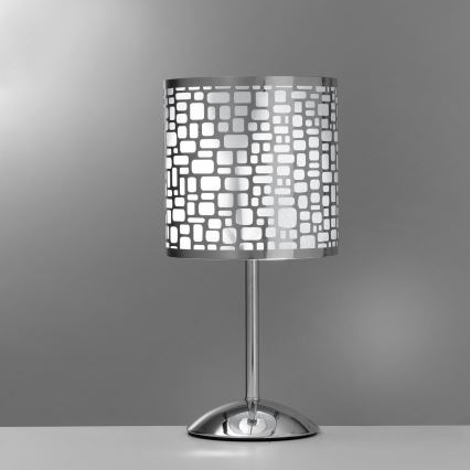 ONLI - Tischleuchte BRUCE 1xE27/15W/230V 40 cm matt Chrom