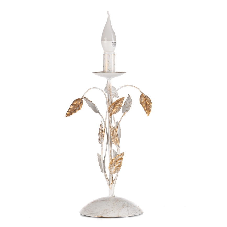 ONLI - Tischleuchte COLLANA 1xE14/6W/230V 40 cm weiß