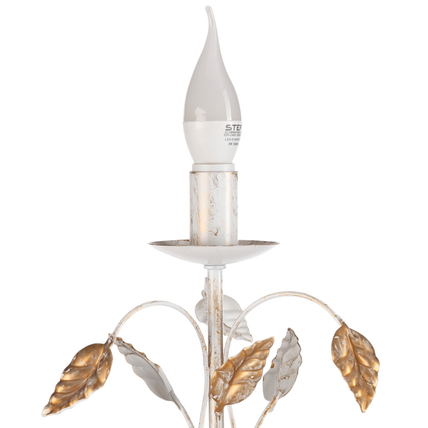 ONLI - Tischleuchte COLLANA 1xE14/6W/230V 40 cm weiß
