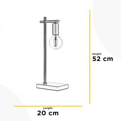 ONLI - Tischleuchte CROSS 1xE27/22W/230V 52 cm