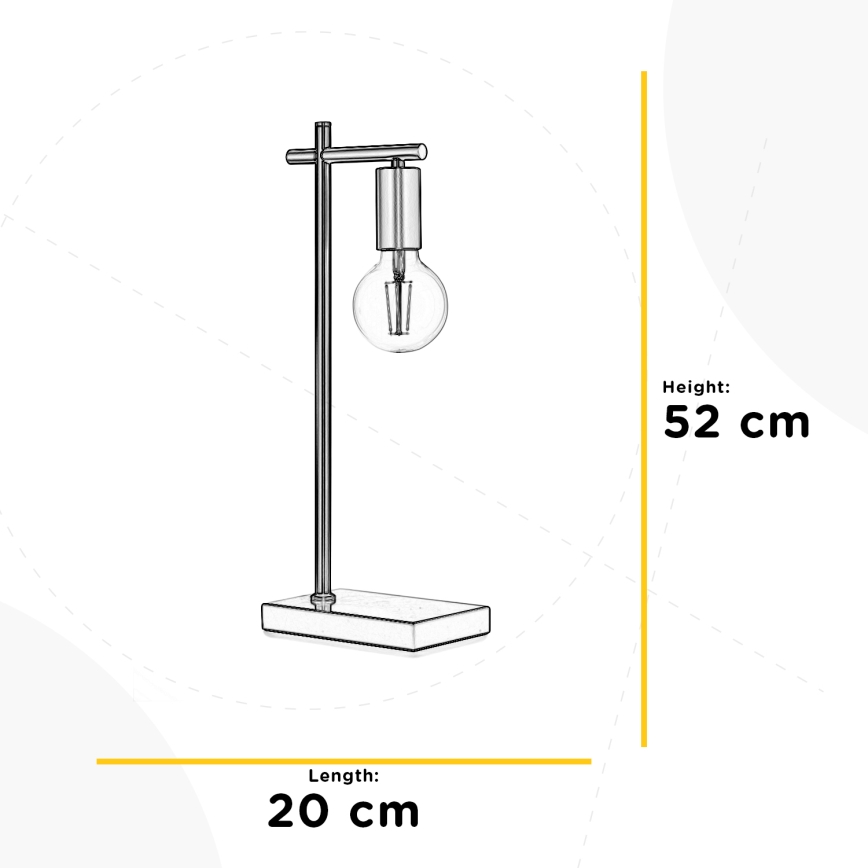 ONLI - Tischleuchte CROSS 1xE27/22W/230V 52 cm