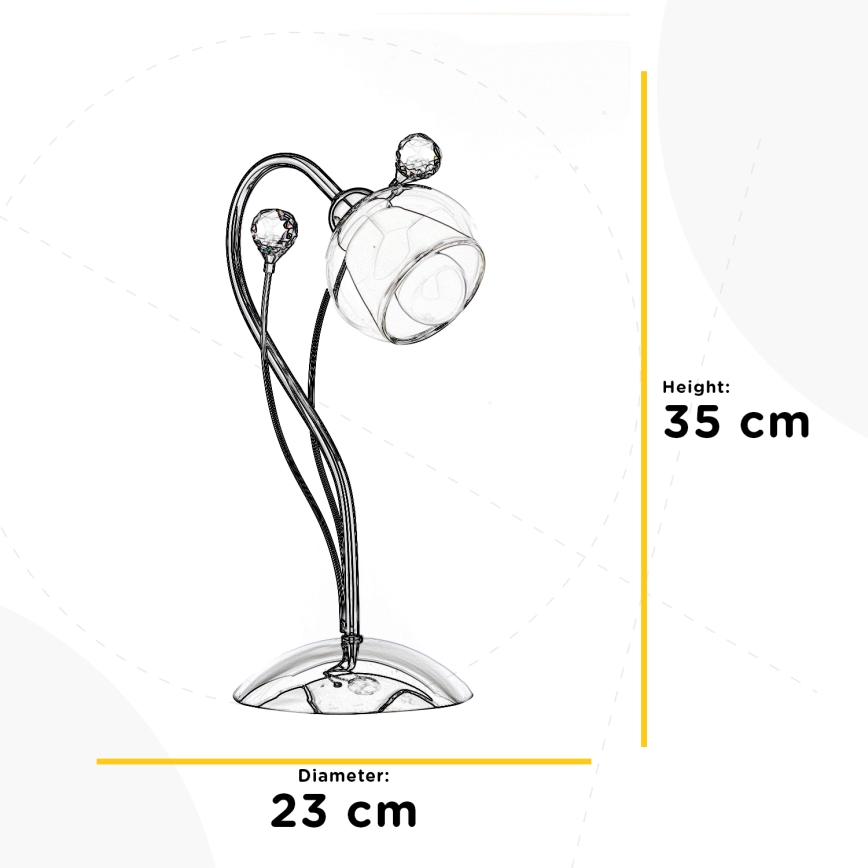 ONLI - Tischleuchte DIAMANTE 1xE14/6W/230V 35 cm