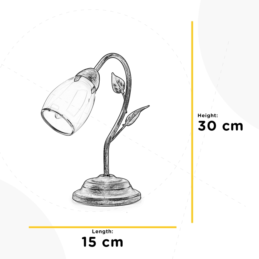 ONLI - Tischleuchte LILIANA 1xE14/6W/230V 30 cm