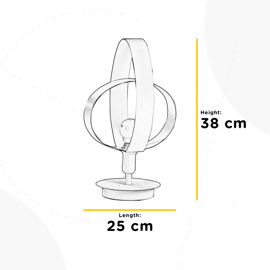 ONLI - Tischleuchte SERENA 1xE14/6W/230V weiß 38 cm