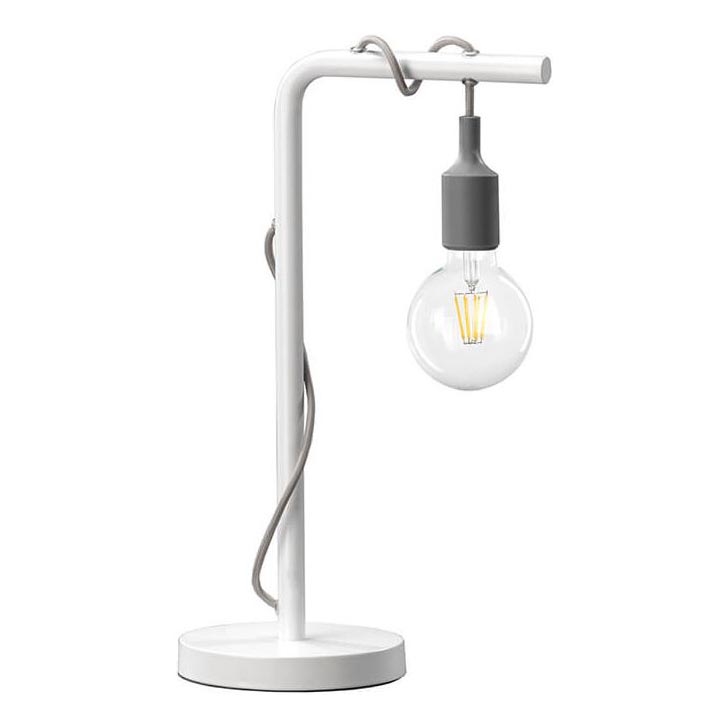 ONLI - Tischleuchte WIRE 1xE27/15W/230V 48 cm grau/weiß