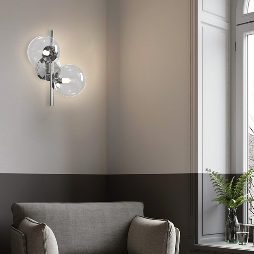 ONLI - Wandleuchte KIMBERLY 2xG9/6W/230V glänzender Chrom