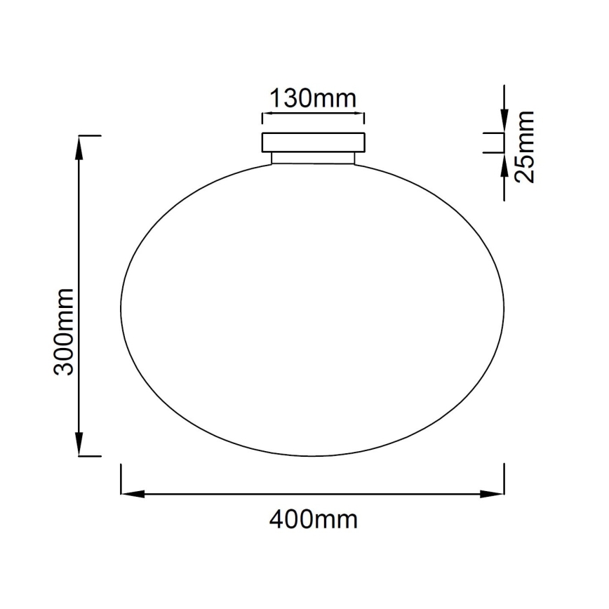 Open Design OR81169 - Deckenleuchte PALLA 1xE27/12W/230V Ø 40 cm glänzender Chrom