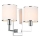 Open Design OR81497 - Wandleuchte CASA 2xE14/12W/230V glänzender Chrom/Creme