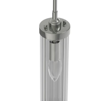 Open Design OR84351 - FIATTO Pendelleuchte mit Kabel, 1x E14/12W/230V, glänzender Chrom