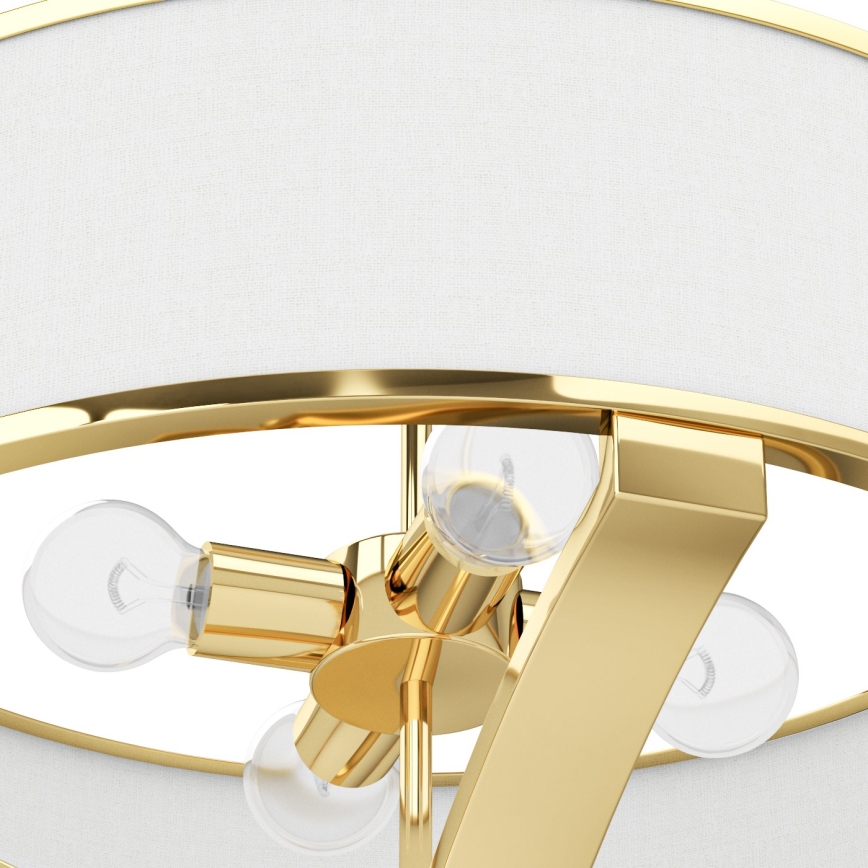 Open Design OR84825 - Pendelleuchte mit Stange GERDO 4xE27/12W/230V gold/weiß