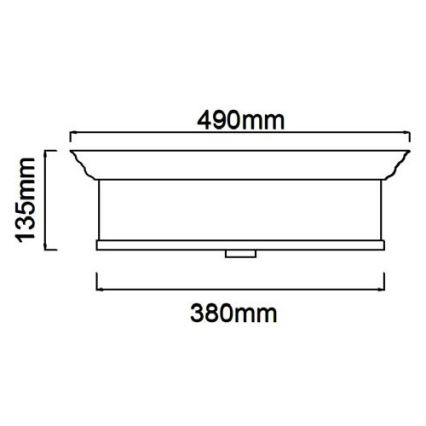 Open Design OR84917 - Deckenleuchte FAMBURO 4xE14/12W/230V Ø 38 cm Messing