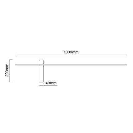 Open Design OR85075 - LED-Wandleuchte BENE LED/10,5W/230V 100 cm goldfarben