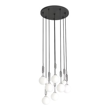 Open Design OR85327 - Pendelleuchte an Stahlseil ERO 8xG9/8W/230V glänzender Chrom