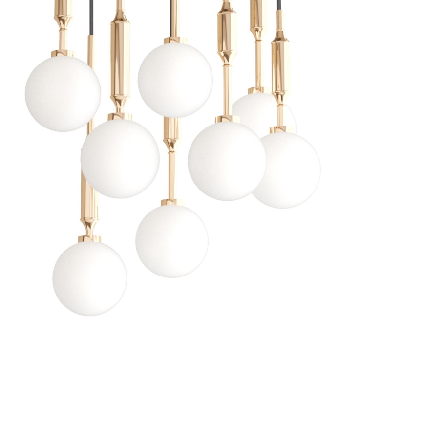 Open Design OR85334 - Pendelleuchte mit Kabel ERO 8xG9/8W/230V, goldfarben