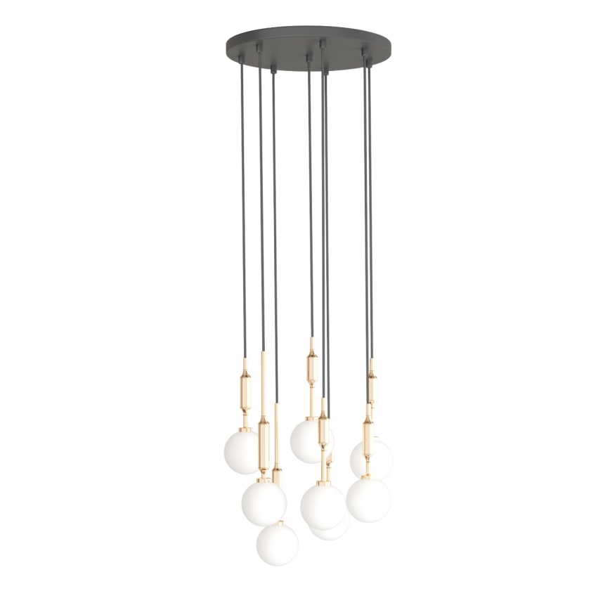 Open Design OR85334 - Pendelleuchte mit Kabel ERO 8xG9/8W/230V, goldfarben