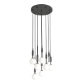 Open Design OR85341 - Hängeleuchte an Seil ERO 8xG9/8W/230V schwarz