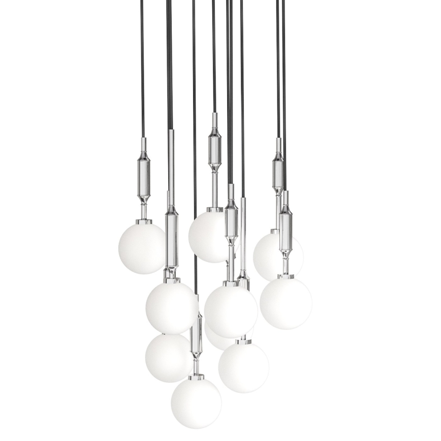 Open Design OR85358 - Pendelleuchte ERO 10xG9/8W/230V, glänzender Chrom